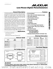 MAX5160 datasheet pdf MAXIM - Dallas Semiconductor