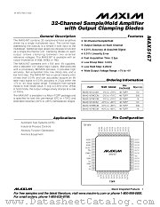 MAX5167 datasheet pdf MAXIM - Dallas Semiconductor