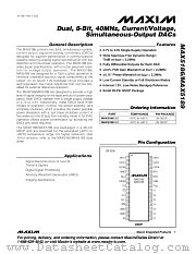 MAX5189 datasheet pdf MAXIM - Dallas Semiconductor
