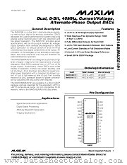 MAX5191 datasheet pdf MAXIM - Dallas Semiconductor