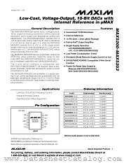 MAX5200 datasheet pdf MAXIM - Dallas Semiconductor