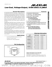 MAX5206 datasheet pdf MAXIM - Dallas Semiconductor