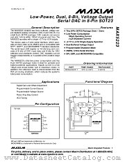 MAX5223 datasheet pdf MAXIM - Dallas Semiconductor