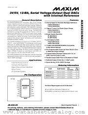 MAX5230 datasheet pdf MAXIM - Dallas Semiconductor