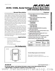 MAX5233 datasheet pdf MAXIM - Dallas Semiconductor