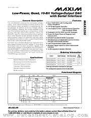 MAX5250 datasheet pdf MAXIM - Dallas Semiconductor