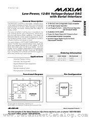 MAX5302 datasheet pdf MAXIM - Dallas Semiconductor