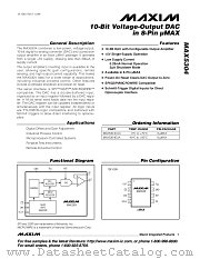 MAX5304 datasheet pdf MAXIM - Dallas Semiconductor
