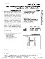 MAX5309 datasheet pdf MAXIM - Dallas Semiconductor