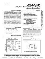 MAX539 datasheet pdf MAXIM - Dallas Semiconductor