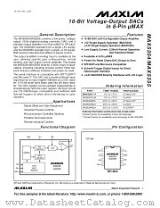 MAX5355 datasheet pdf MAXIM - Dallas Semiconductor