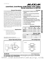 MAX5364 datasheet pdf MAXIM - Dallas Semiconductor