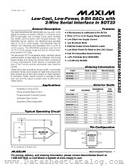 MAX5381 datasheet pdf MAXIM - Dallas Semiconductor