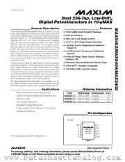 MAX5405 datasheet pdf MAXIM - Dallas Semiconductor