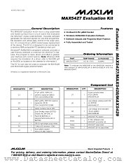 MAX5427EVKIT datasheet pdf MAXIM - Dallas Semiconductor