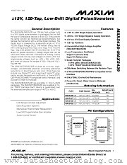 MAX5439 datasheet pdf MAXIM - Dallas Semiconductor