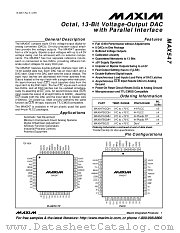 MAX547 datasheet pdf MAXIM - Dallas Semiconductor