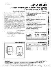 MAX5472 datasheet pdf MAXIM - Dallas Semiconductor