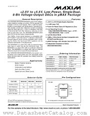 MAX550A datasheet pdf MAXIM - Dallas Semiconductor