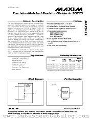 MAX5491 datasheet pdf MAXIM - Dallas Semiconductor