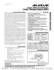 MAX5524 datasheet pdf MAXIM - Dallas Semiconductor