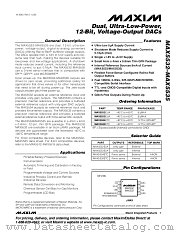 MAX5533 datasheet pdf MAXIM - Dallas Semiconductor