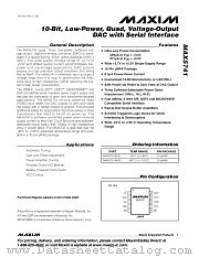MAX5741 datasheet pdf MAXIM - Dallas Semiconductor