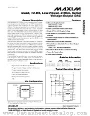 MAX5842 datasheet pdf MAXIM - Dallas Semiconductor