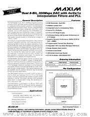 MAX5856A datasheet pdf MAXIM - Dallas Semiconductor