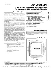 MAX5883 datasheet pdf MAXIM - Dallas Semiconductor