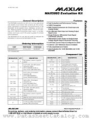 MAX5885EVKIT datasheet pdf MAXIM - Dallas Semiconductor