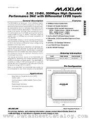 MAX5886 datasheet pdf MAXIM - Dallas Semiconductor