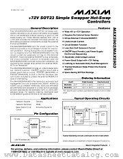 MAX5902 datasheet pdf MAXIM - Dallas Semiconductor