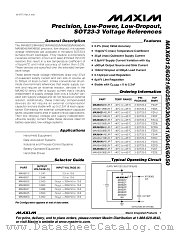 MAX6021 datasheet pdf MAXIM - Dallas Semiconductor