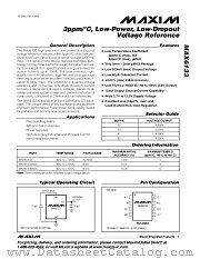 MAX6133 datasheet pdf MAXIM - Dallas Semiconductor
