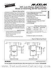 MAX629 datasheet pdf MAXIM - Dallas Semiconductor