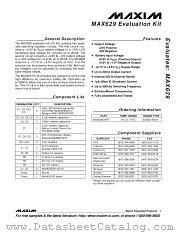 MAX629EVKIT datasheet pdf MAXIM - Dallas Semiconductor
