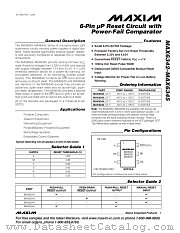 MAX6344 datasheet pdf MAXIM - Dallas Semiconductor