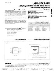 MAX638 datasheet pdf MAXIM - Dallas Semiconductor