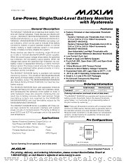 MAX6428 datasheet pdf MAXIM - Dallas Semiconductor