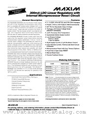 MAX6480 datasheet pdf MAXIM - Dallas Semiconductor