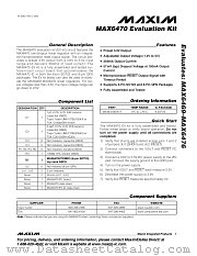 MAX6470EVKIT datasheet pdf MAXIM - Dallas Semiconductor