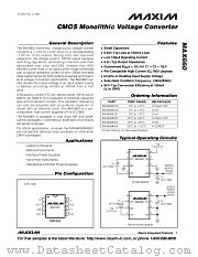 MAX660 datasheet pdf MAXIM - Dallas Semiconductor