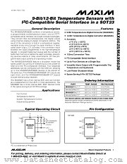 MAX6625 datasheet pdf MAXIM - Dallas Semiconductor