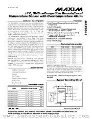 MAX6642 datasheet pdf MAXIM - Dallas Semiconductor