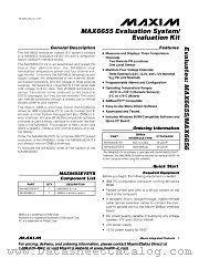 MAX6655EVSYS datasheet pdf MAXIM - Dallas Semiconductor