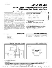MAX6662 datasheet pdf MAXIM - Dallas Semiconductor