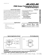 MAX6673 datasheet pdf MAXIM - Dallas Semiconductor