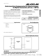 MAX6674 datasheet pdf MAXIM - Dallas Semiconductor