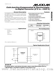MAX6675 datasheet pdf MAXIM - Dallas Semiconductor